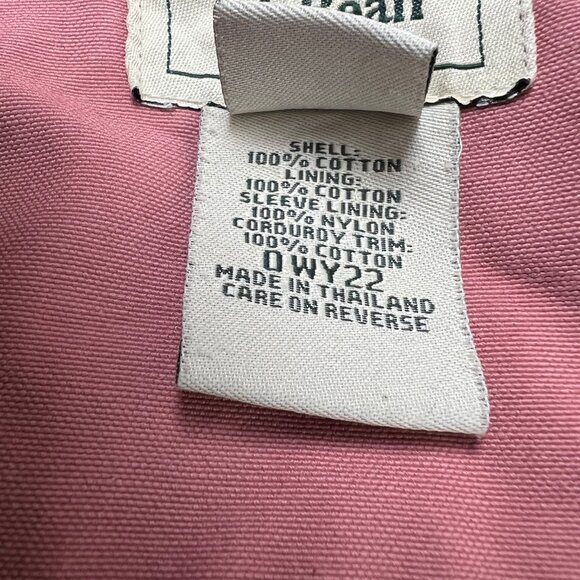 Rare Vintage L.L.Bean Pink Barn Coat Field Farm Utility Jacket Corduroy Workwear - Picture 9 of 12